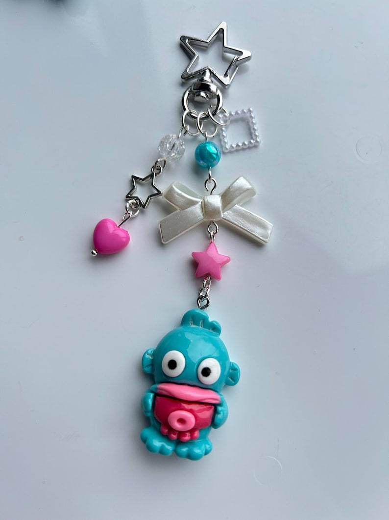 Super Cute Handmade Hangyodon Keychains Beadsbylillixx