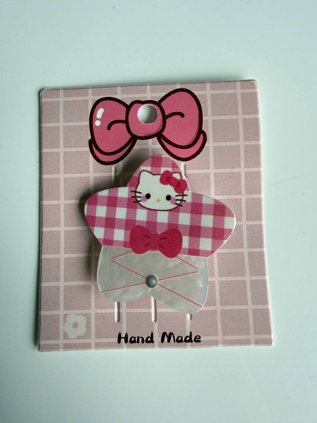 Super Cute Handmade Kawaii HK Hair Clips. kitty hair slides Beadsbylillixx