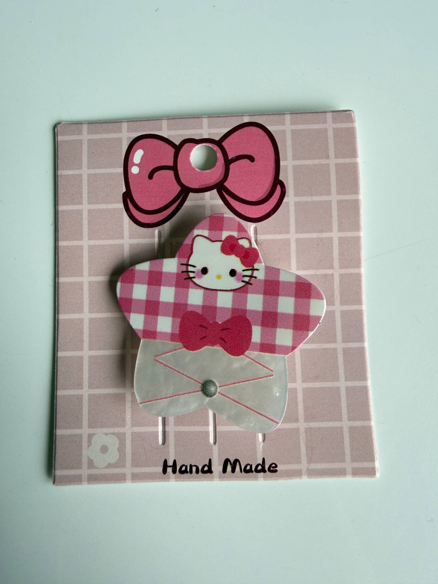 Super Cute Handmade Kawaii HK Hair Clips. kitty hair slides Beadsbylillixx