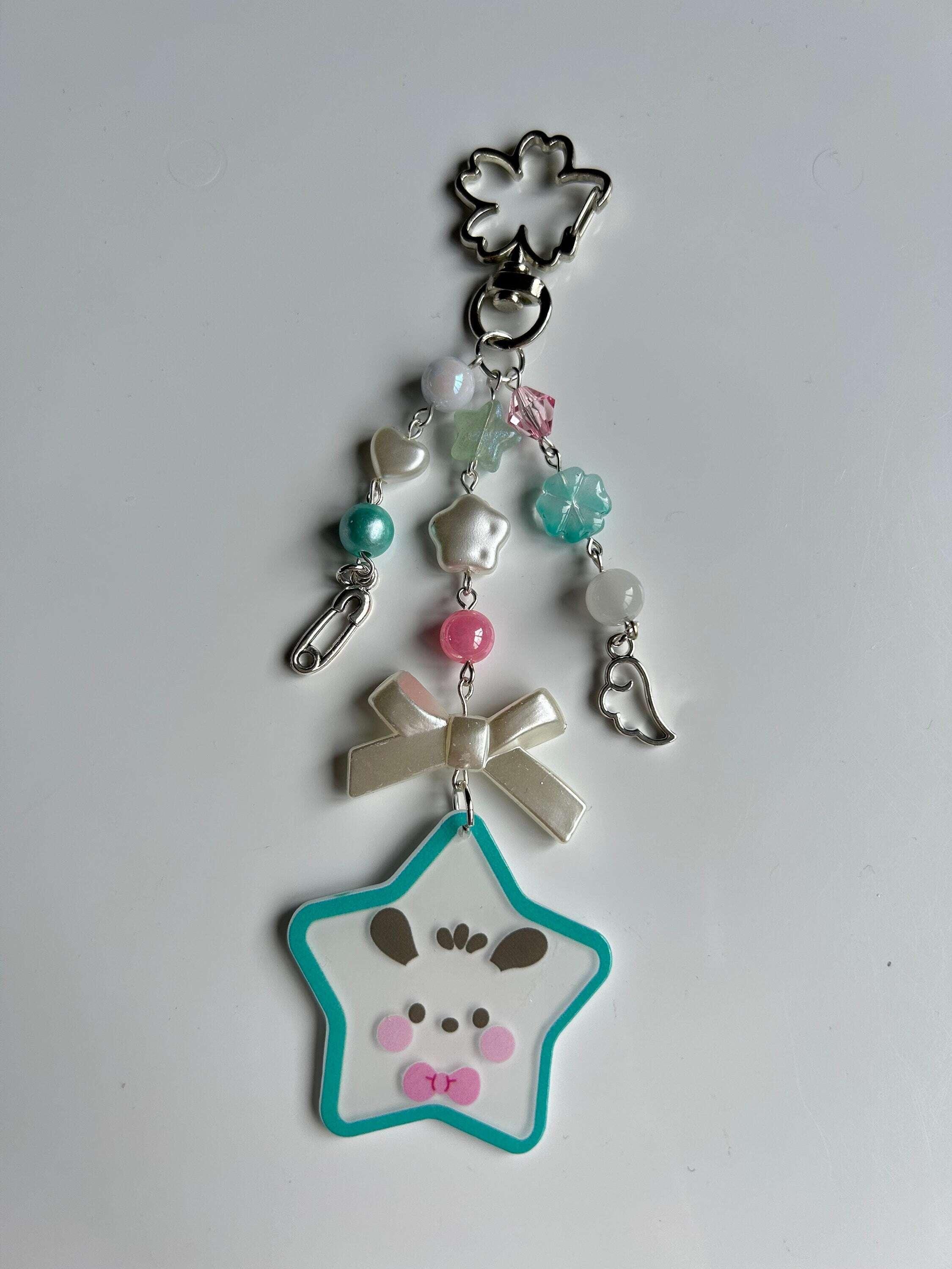 Super Cute Handmade Kawaii Sanrio Inspired Stars Keychains - Beadsbylillixx