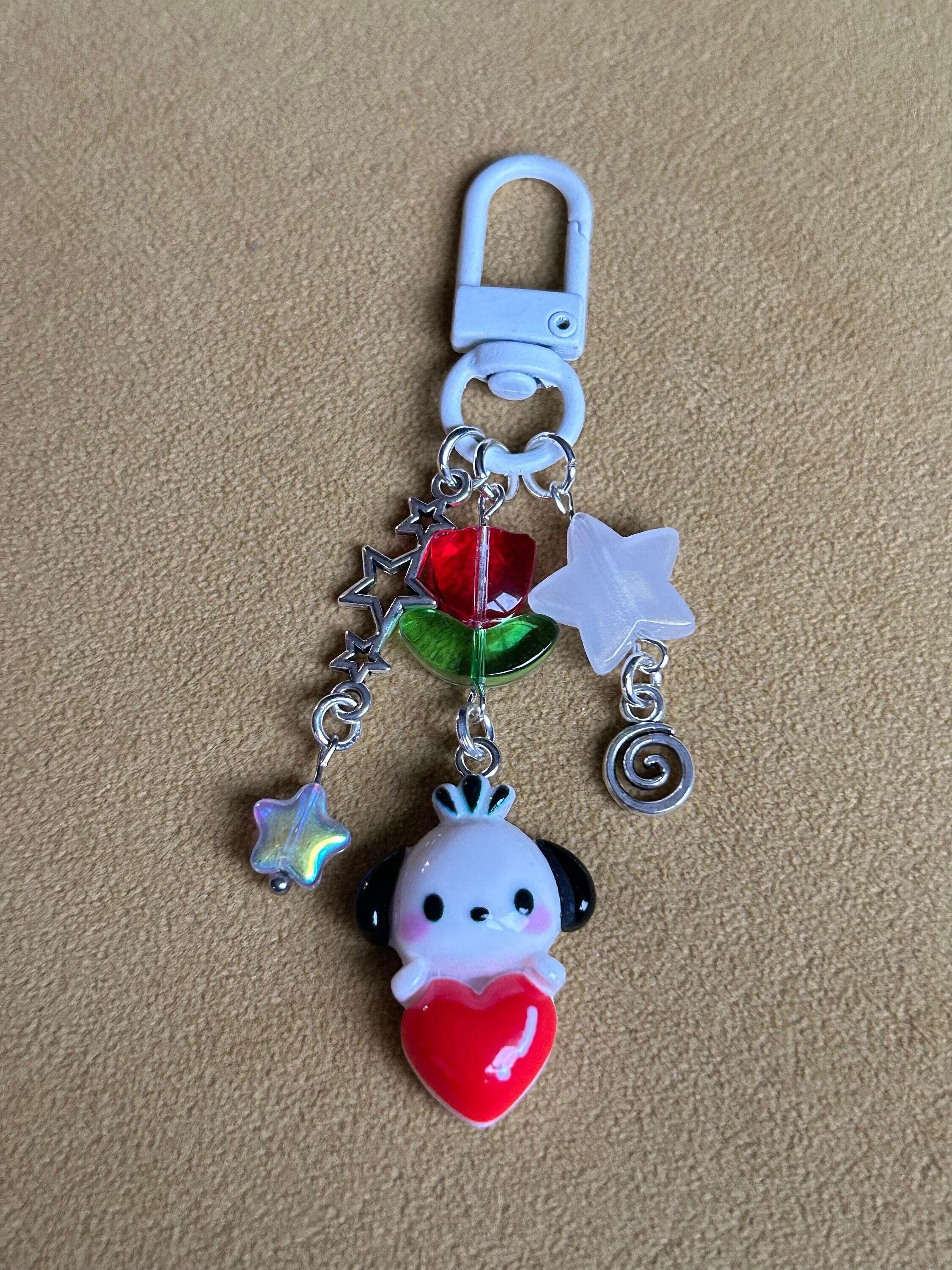 Super Cute Handmade Kawaii Sanrio Inspired Tulip Keychains - Beadsbylillixx