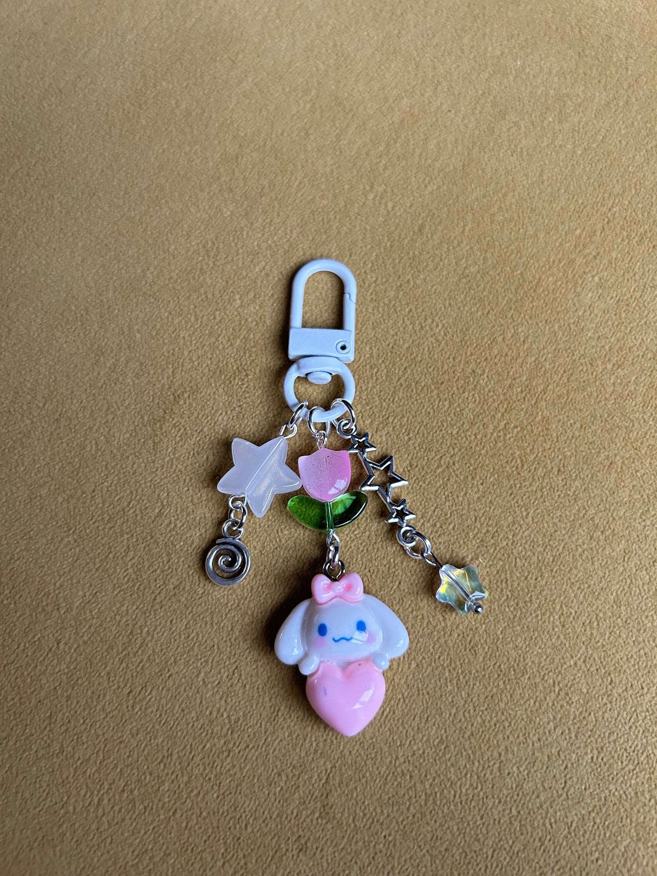 Super Cute Handmade Kawaii Sanrio Inspired Tulip Keychains - Beadsbylillixx