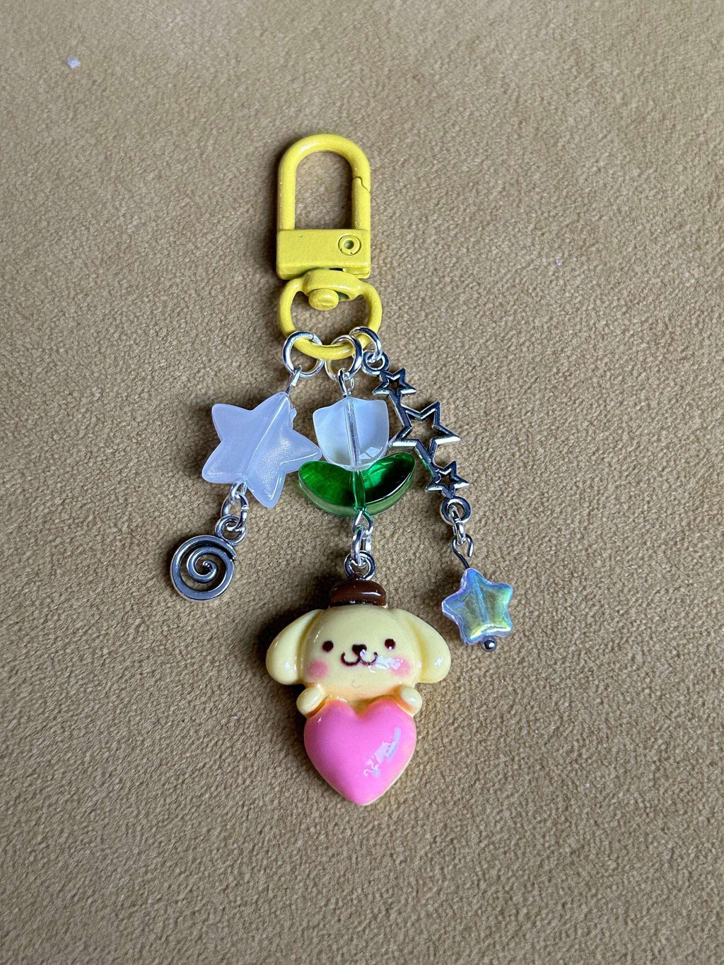 Super Cute Handmade Kawaii Sanrio Inspired Tulip Keychains - Beadsbylillixx