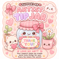 Support the Chaos ✨ Cute Chaos Club Tip Jar | Artist Support Beadsbylillixx